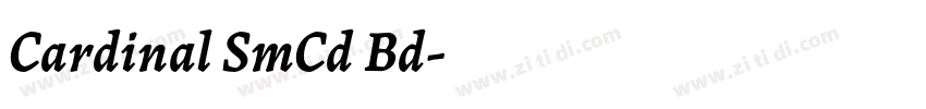 Cardinal SmCd Bd字体转换